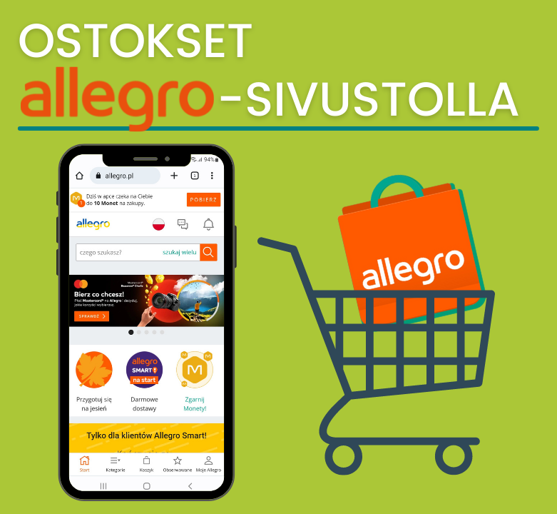 Kuinka tehdä ostoksia Allegro.pl-alustalla?